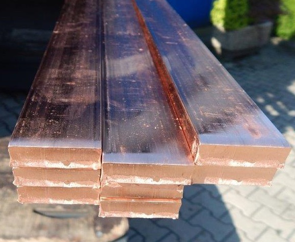 Kupfer Flachstange